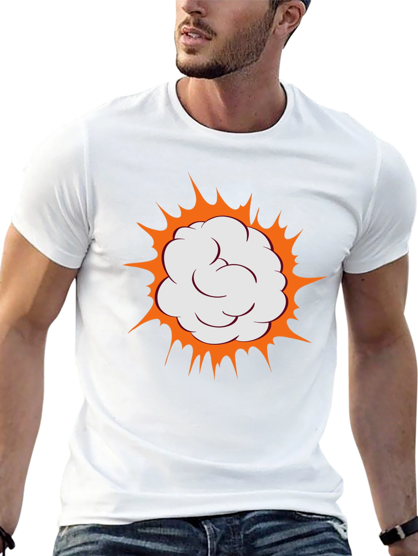 Boom Comic Cloud Graphic Black T-Shirt