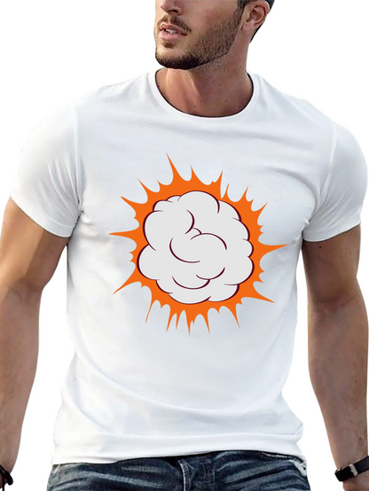 Boom Comic Cloud Graphic Black T-Shirt