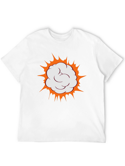 Boom Comic Cloud Graphic Black T-Shirt