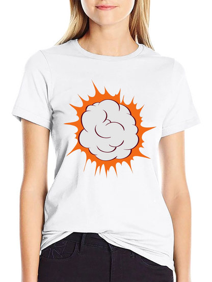 Boom Comic Cloud Graphic Black T-Shirt