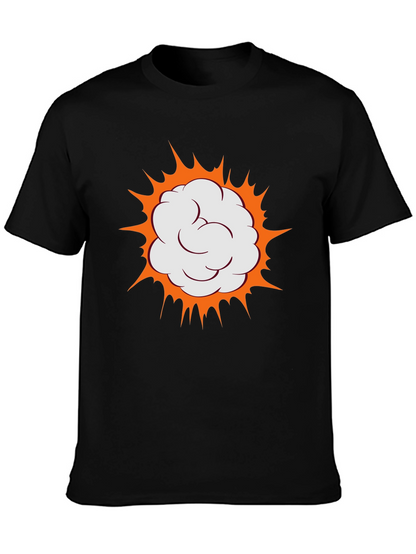 Boom Comic Cloud Graphic Black T-Shirt