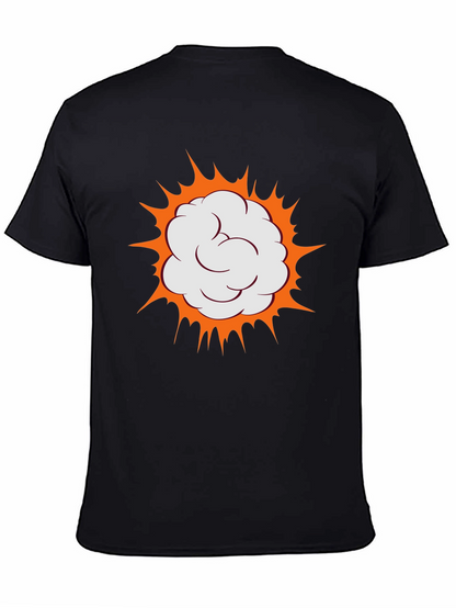 Boom Comic Cloud Graphic Black T-Shirt