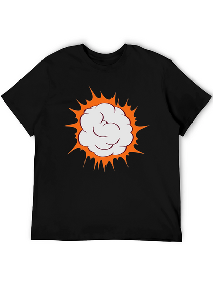 Boom Comic Cloud Graphic Black T-Shirt