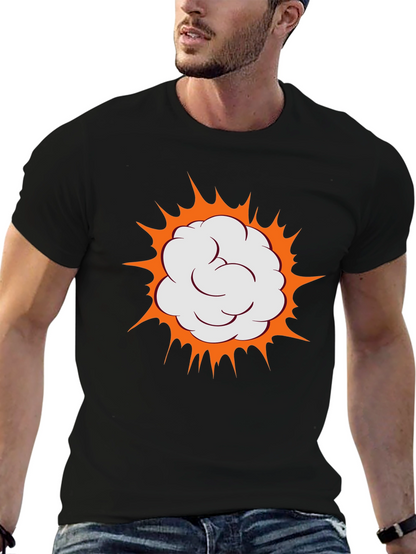 Boom Comic Cloud Graphic Black T-Shirt