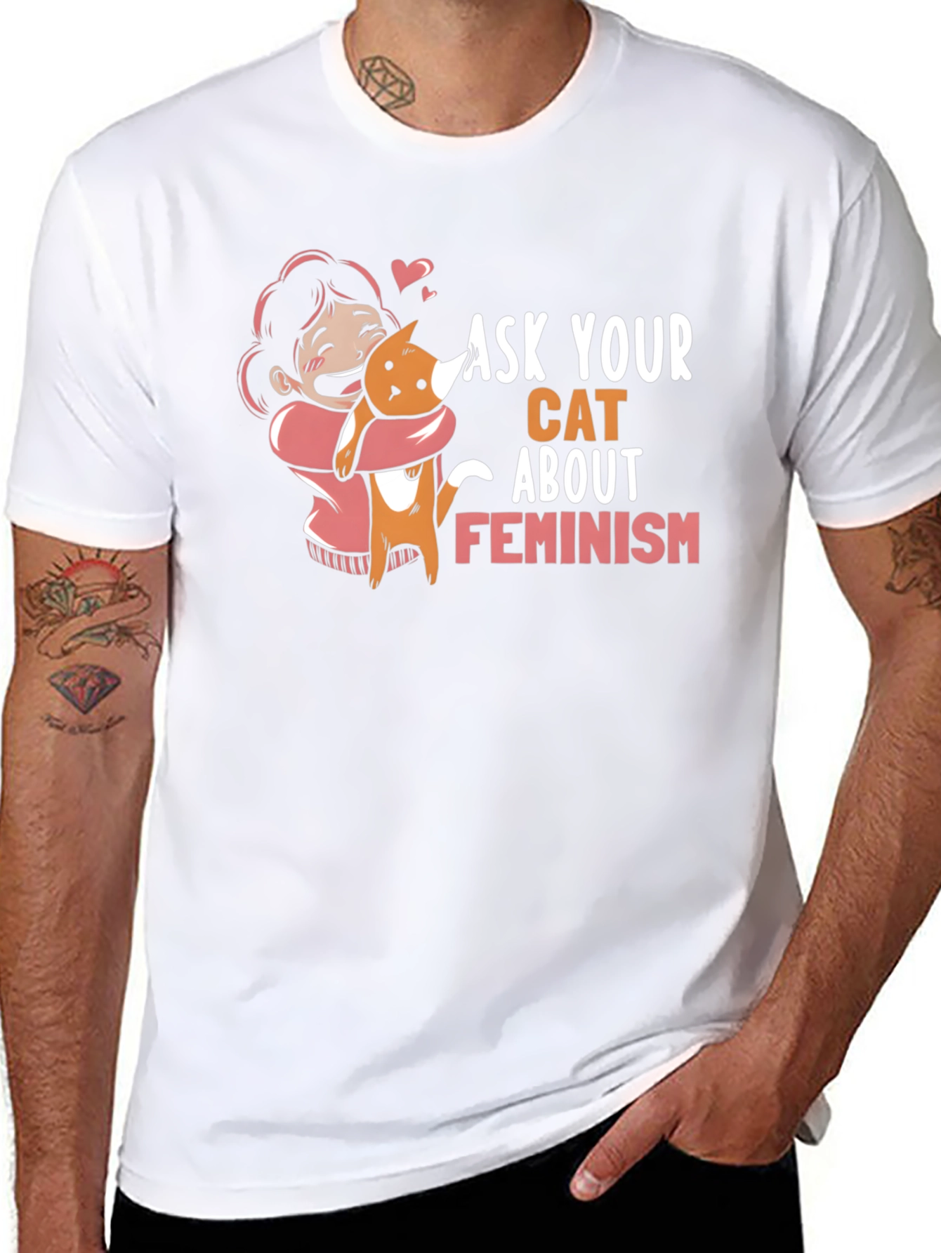 Ask Your Cat About Feminism Graphic Tee