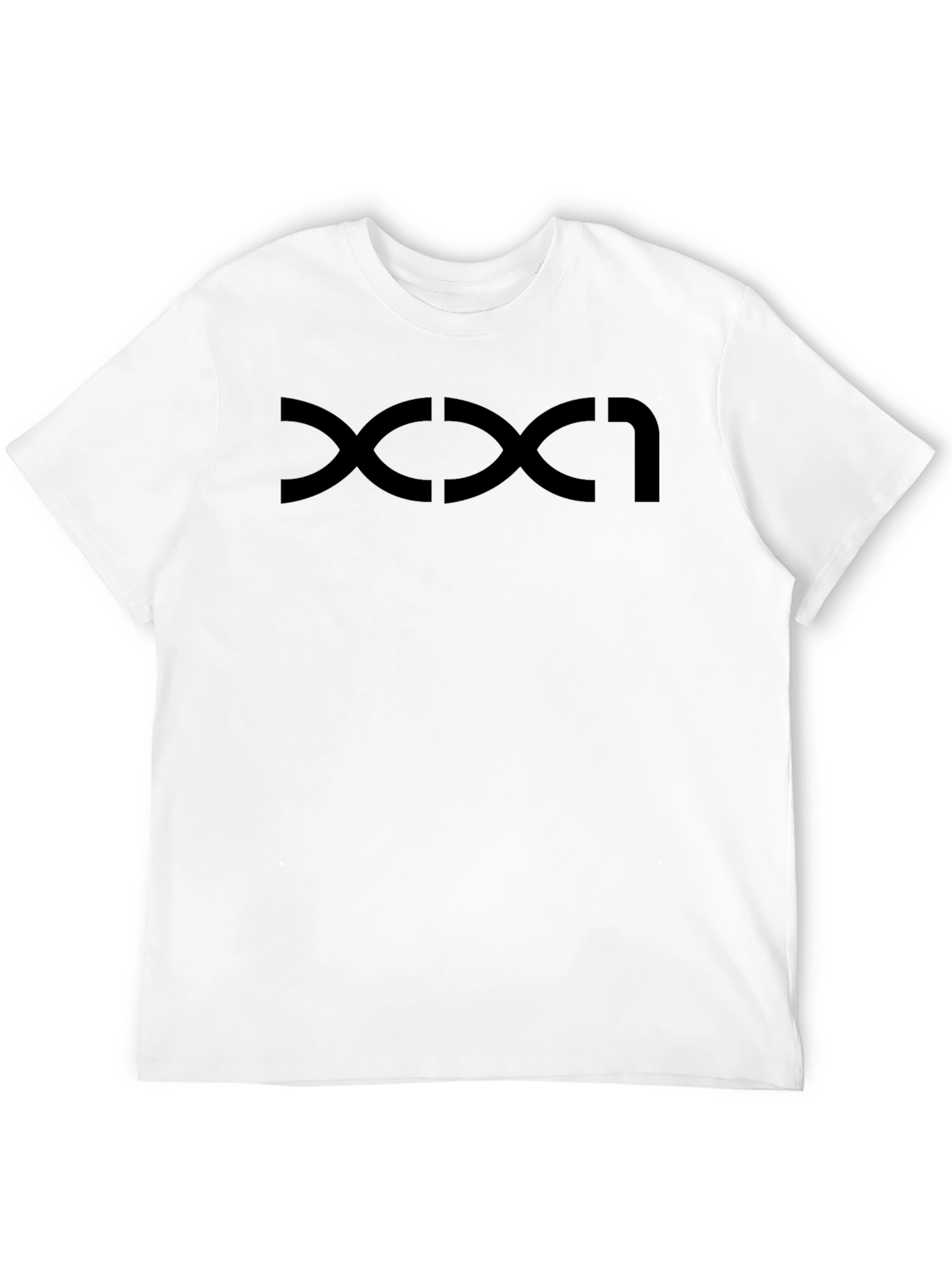 Modern Graphic Tee - Black Curve Design