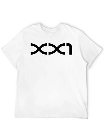 Modern Graphic Tee - Black Curve Design