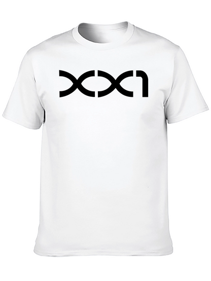 Modern Graphic Tee - Black Curve Design