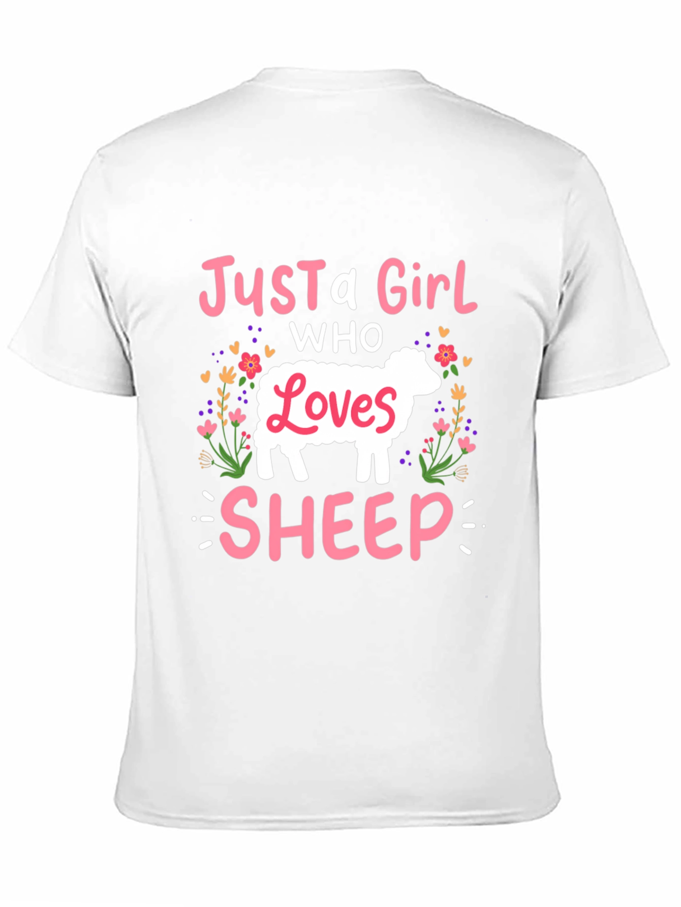 Just A Girl Who Loves Sheep T-Shirt