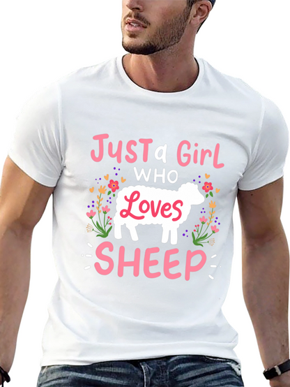 Just A Girl Who Loves Sheep T-Shirt