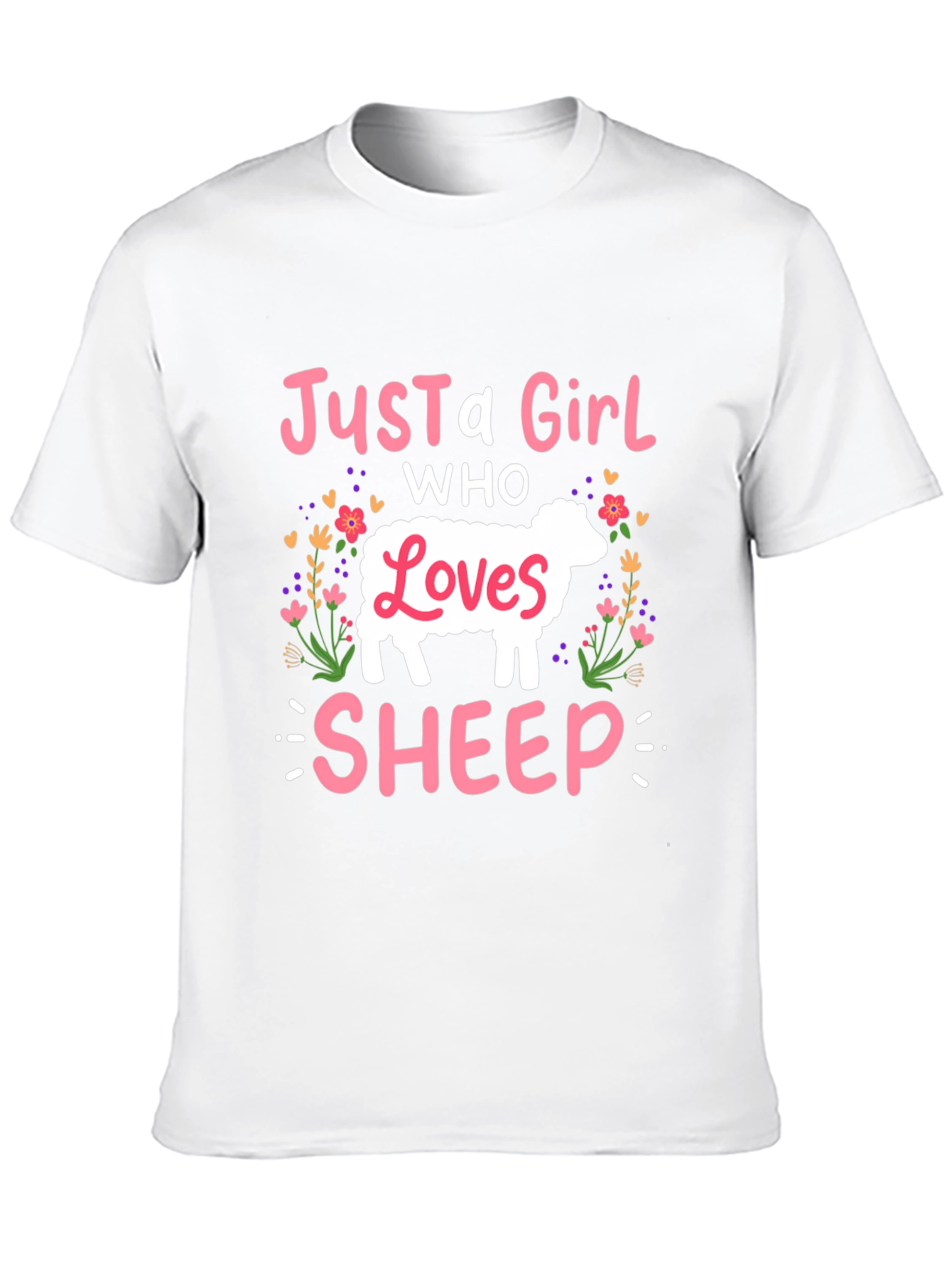 Just A Girl Who Loves Sheep T-Shirt
