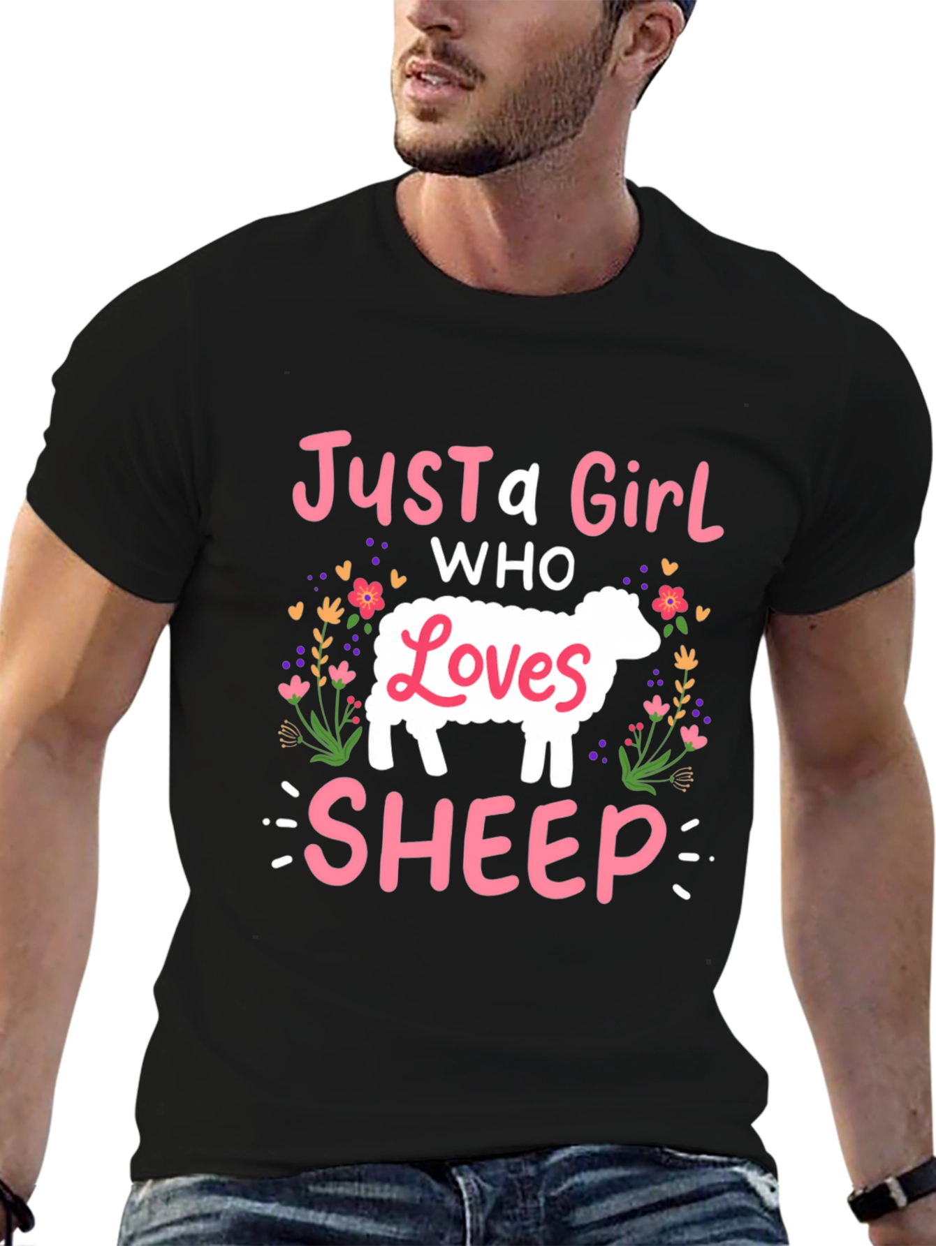 Just A Girl Who Loves Sheep T-Shirt