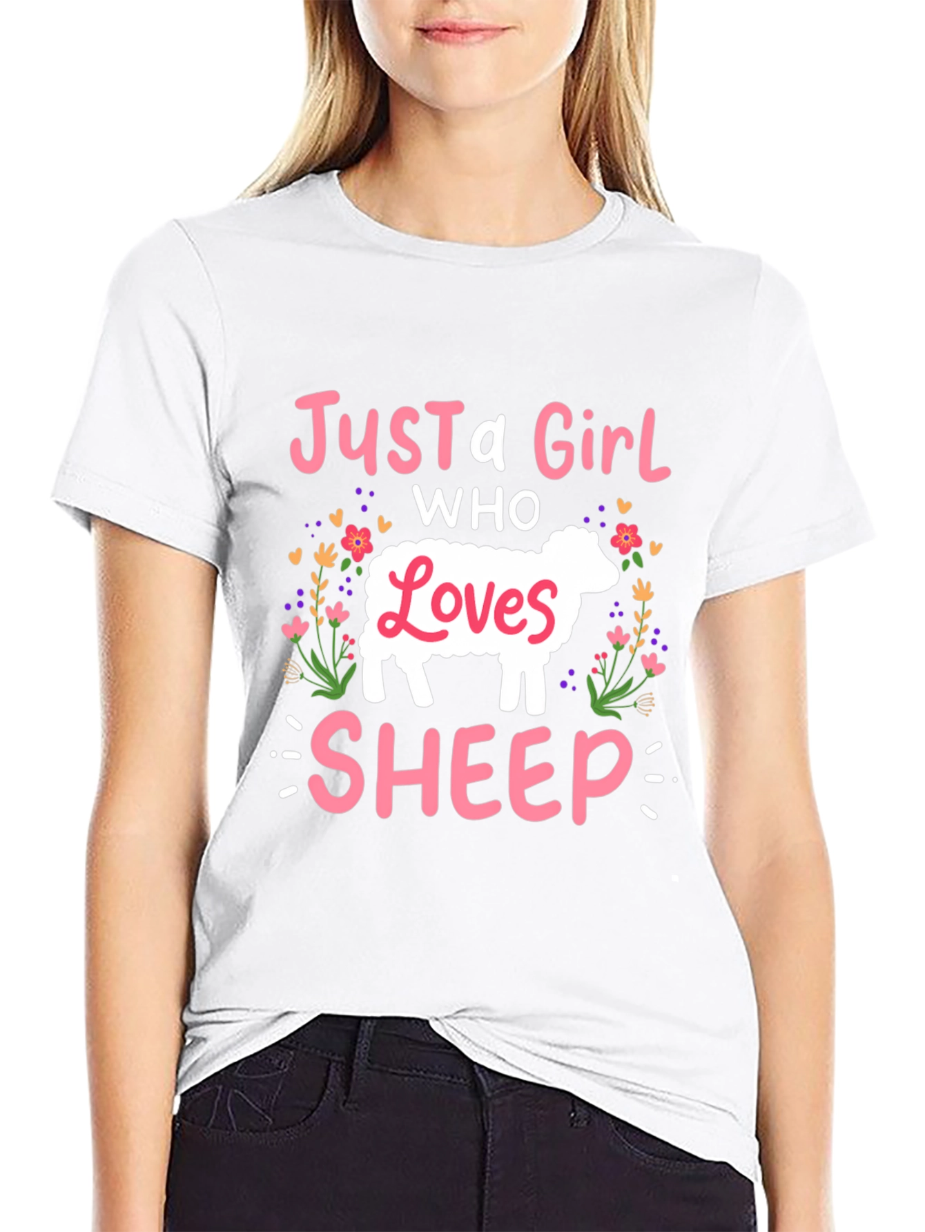 Just A Girl Who Loves Sheep T-Shirt