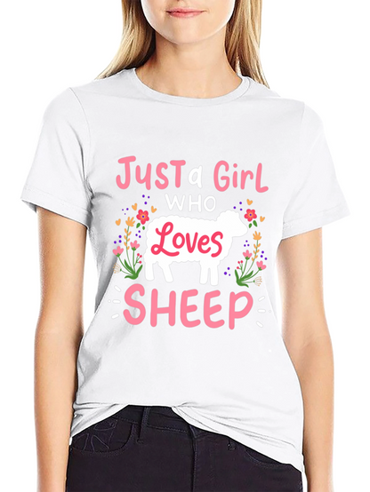 Just A Girl Who Loves Sheep T-Shirt