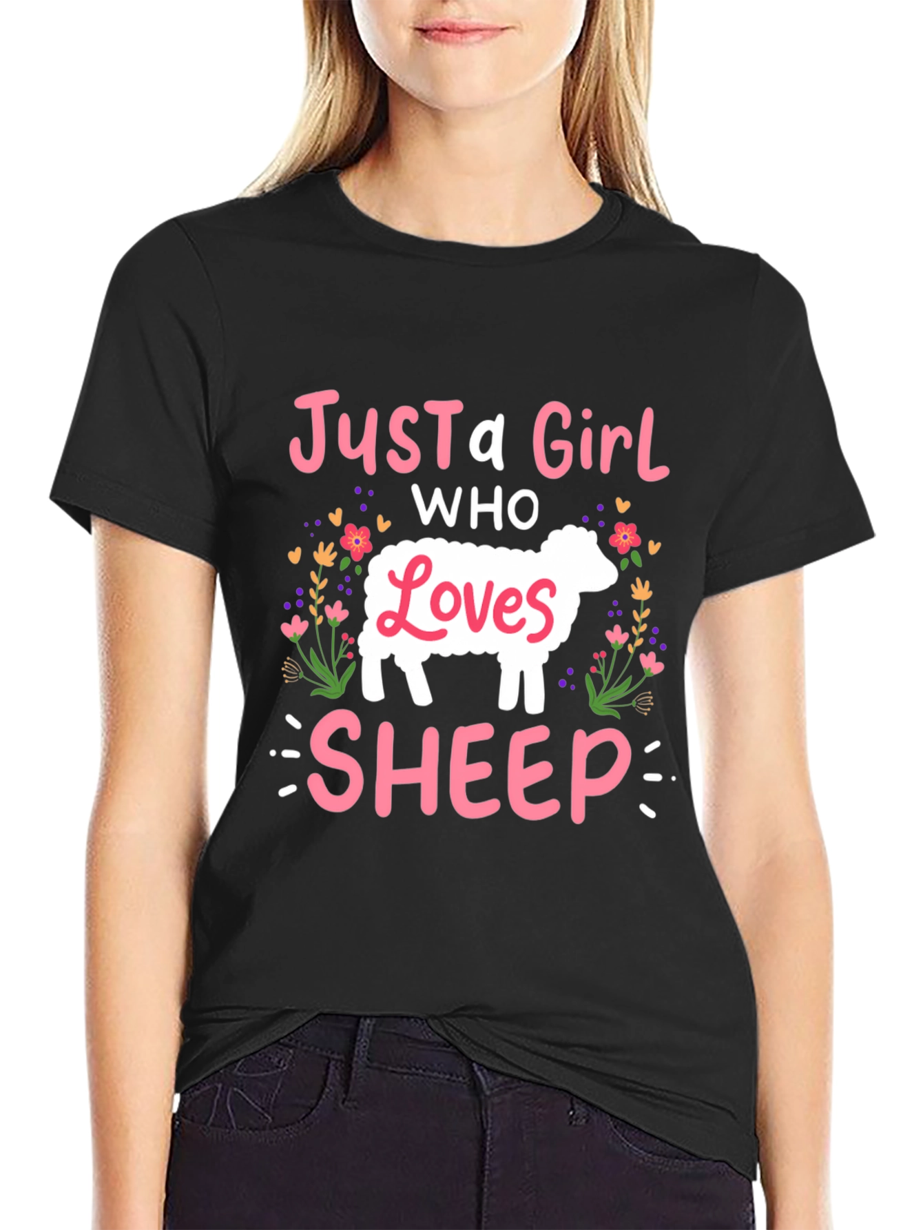 Just A Girl Who Loves Sheep T-Shirt