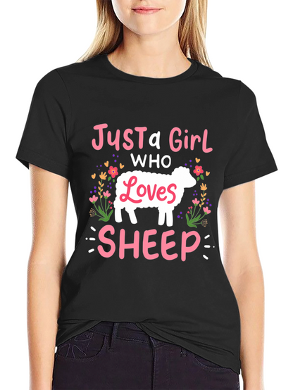 Just A Girl Who Loves Sheep T-Shirt