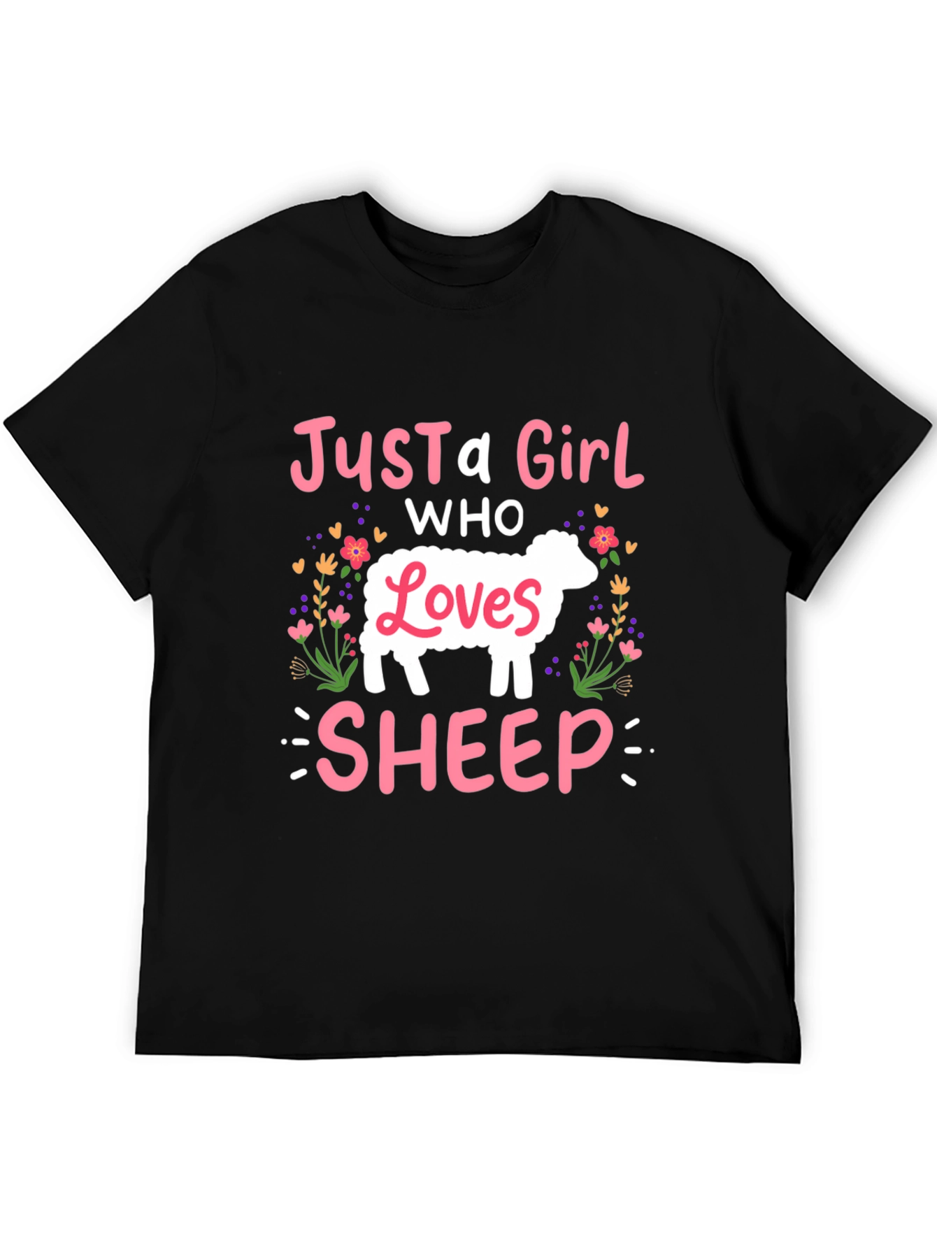 Just A Girl Who Loves Sheep T-Shirt