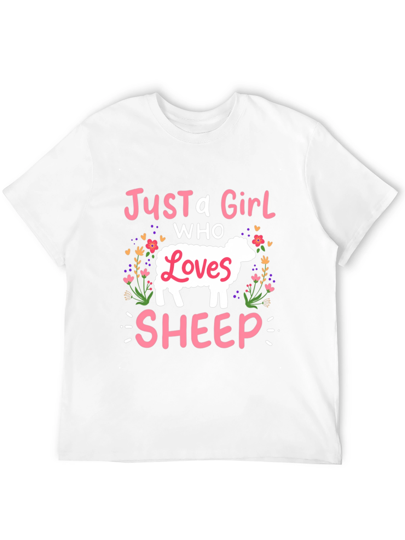 Just A Girl Who Loves Sheep T-Shirt