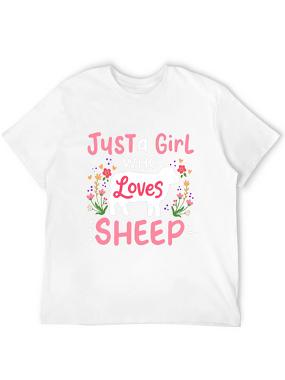 Just A Girl Who Loves Sheep T-Shirt