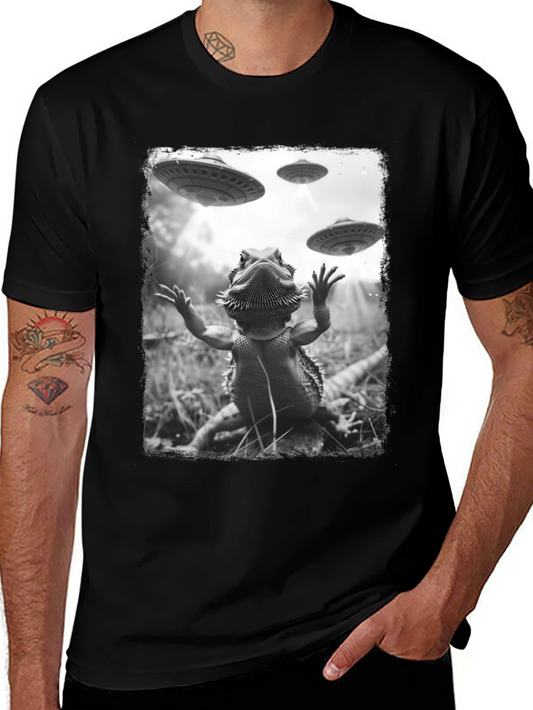 Bearded Dragon Alien Abduction T-Shirt