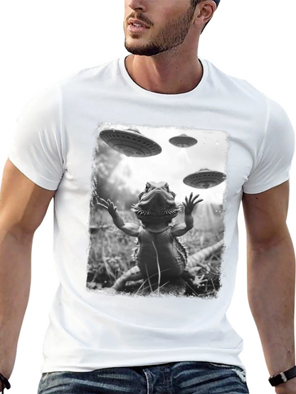 Bearded Dragon Alien Abduction T-Shirt