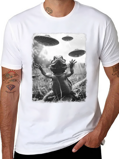 Bearded Dragon Alien Abduction T-Shirt
