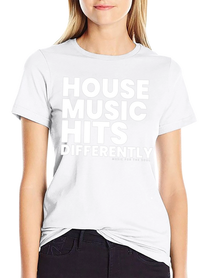 House Music Hits Differently Black Graphic Tee