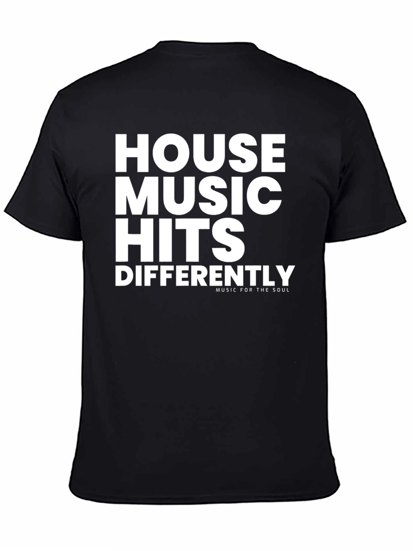 House Music Hits Differently Black Graphic Tee