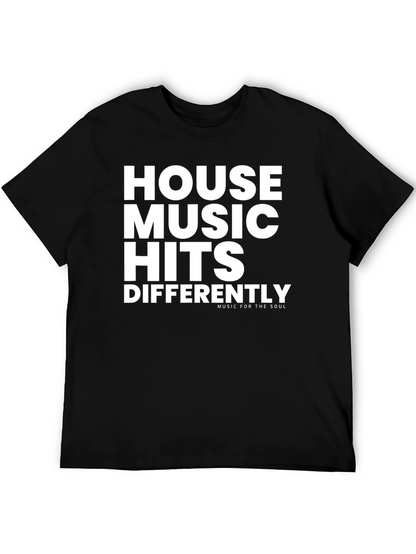 House Music Hits Differently Black Graphic Tee