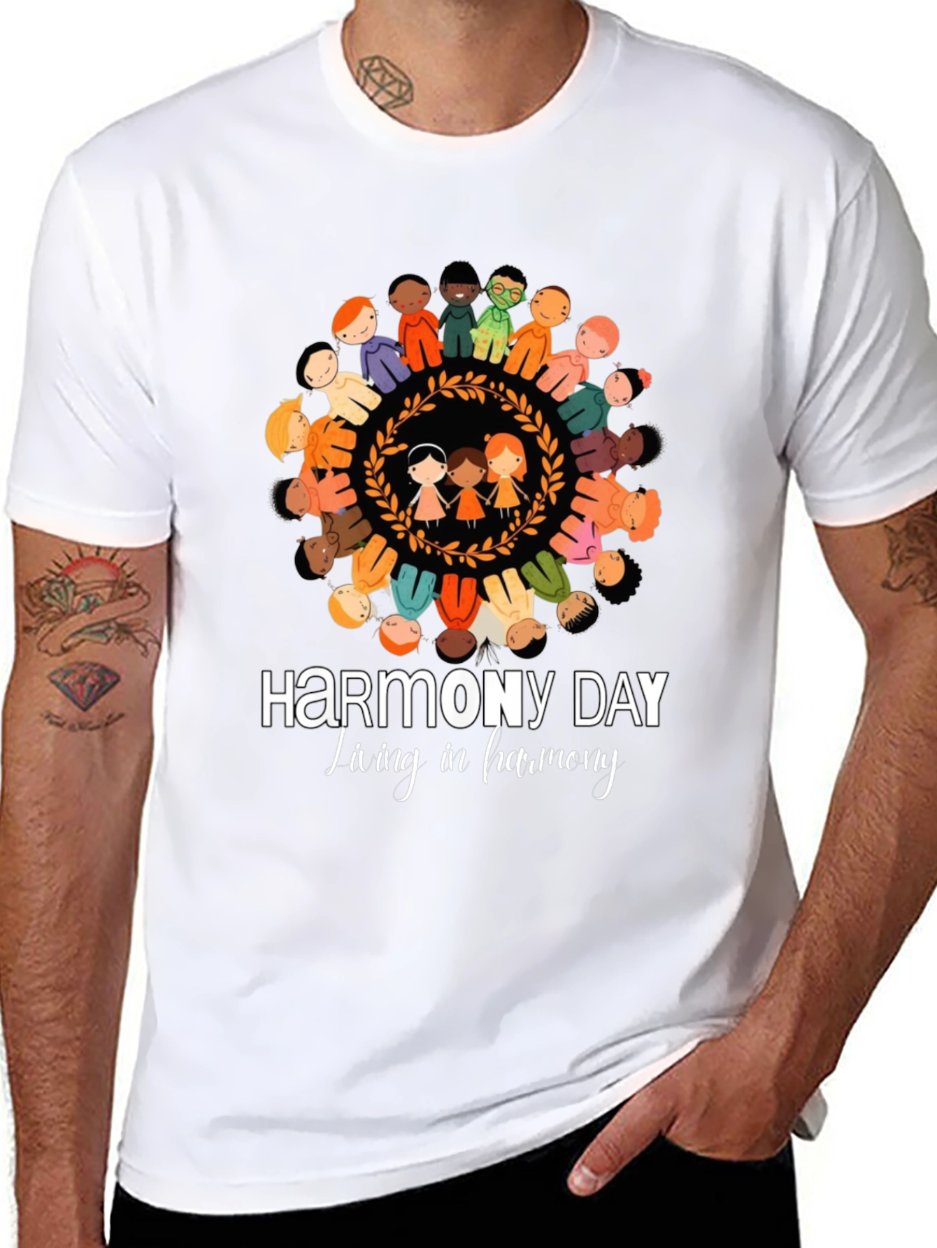 Harmony Day Graphic T-Shirt - Unity & Peace