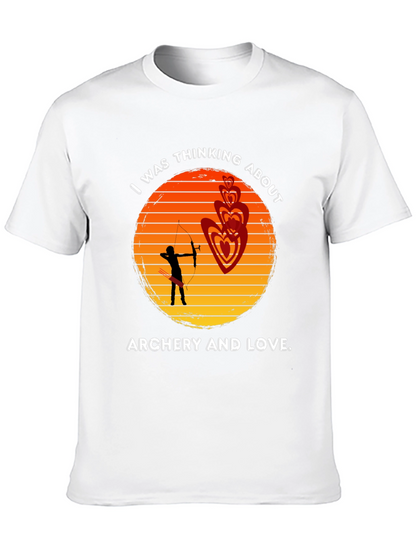 Archery and Love T-Shirt - Sunset Design