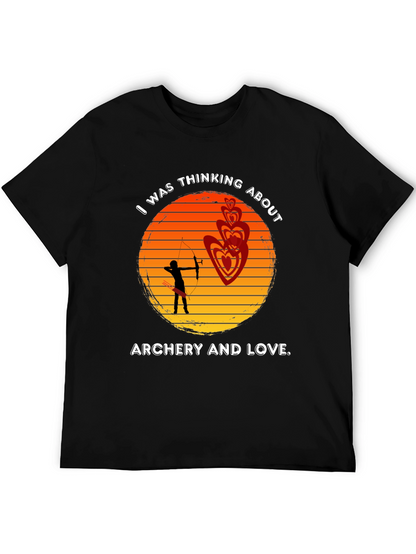 Archery and Love T-Shirt - Sunset Design