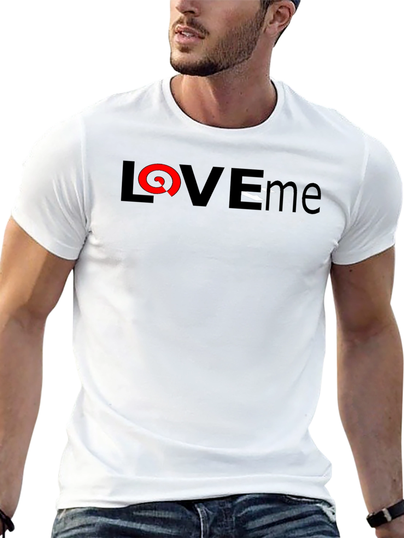 Love Me Graphic Black T-Shirt