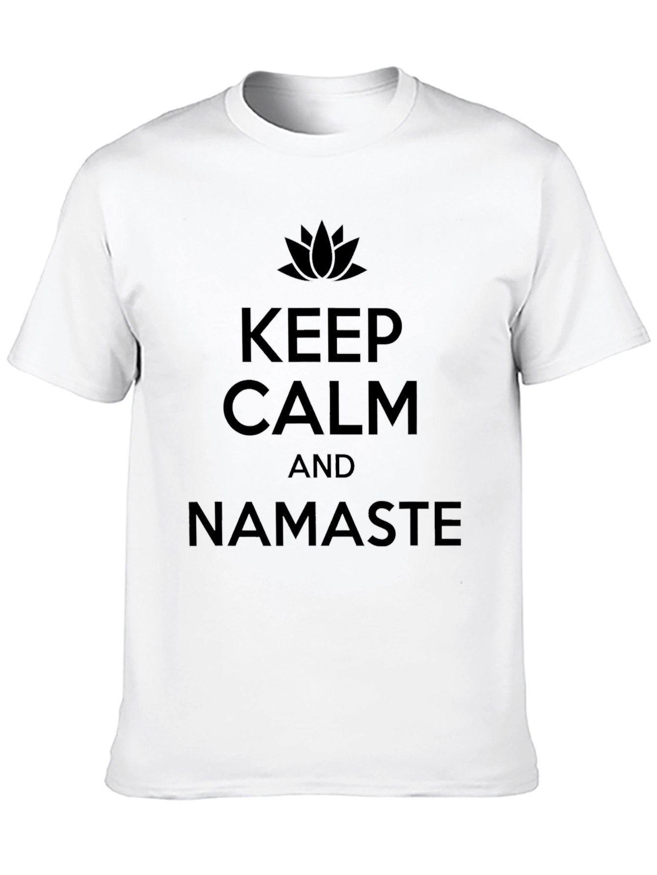 Keep Calm & Namaste Graphic Tee - Yoga Shirt