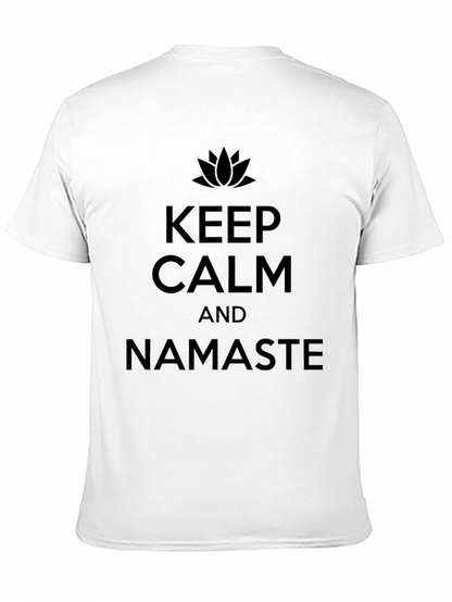 Keep Calm & Namaste Graphic Tee - Yoga Shirt