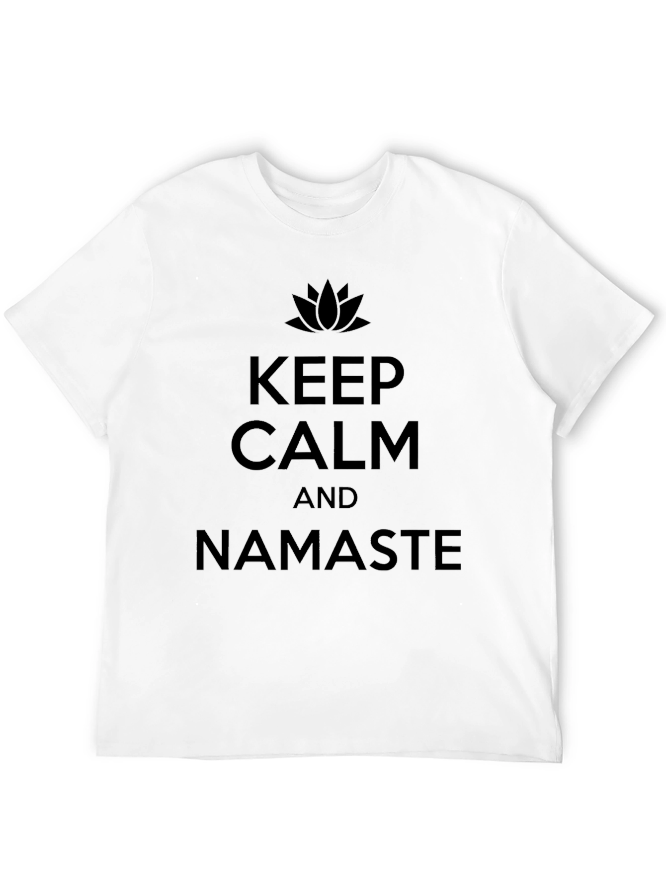 Keep Calm & Namaste Graphic Tee - Yoga Shirt