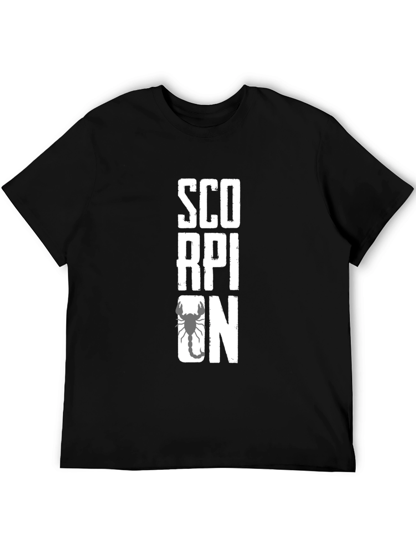 Scorpion Graphic Print Black T-Shirt