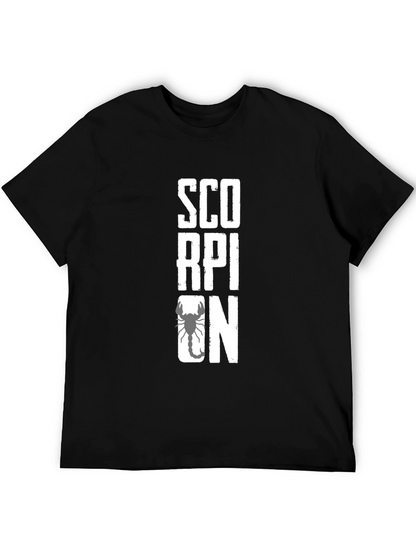 Scorpion Graphic Print Black T-Shirt