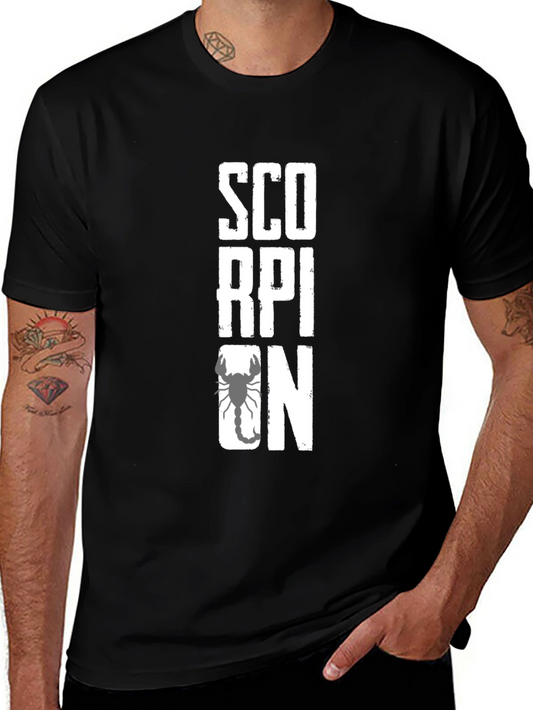 Scorpion Graphic Print Black T-Shirt