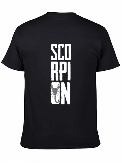 Scorpion Graphic Print Black T-Shirt