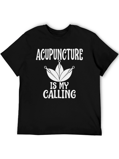 Acupuncture Is My Calling Black T-Shirt