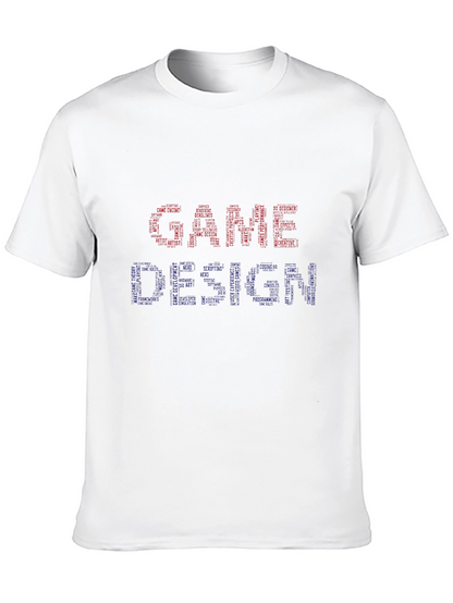 Game Design Word Art Graphic T-Shirt