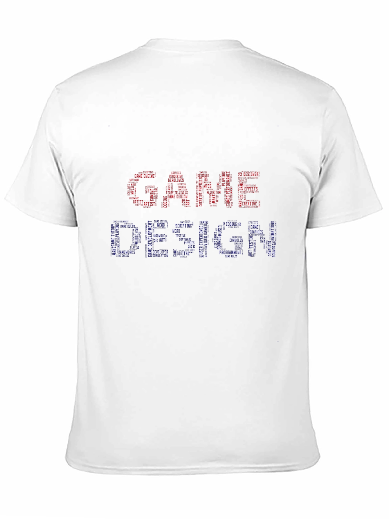 Game Design Word Art Graphic T-Shirt