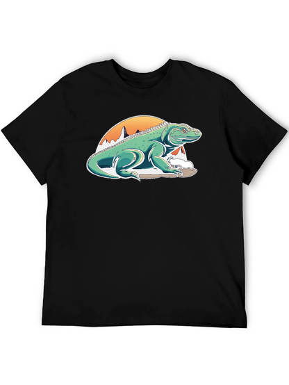 Komodo Dragon Graphic Tee - Unique Mountain Design