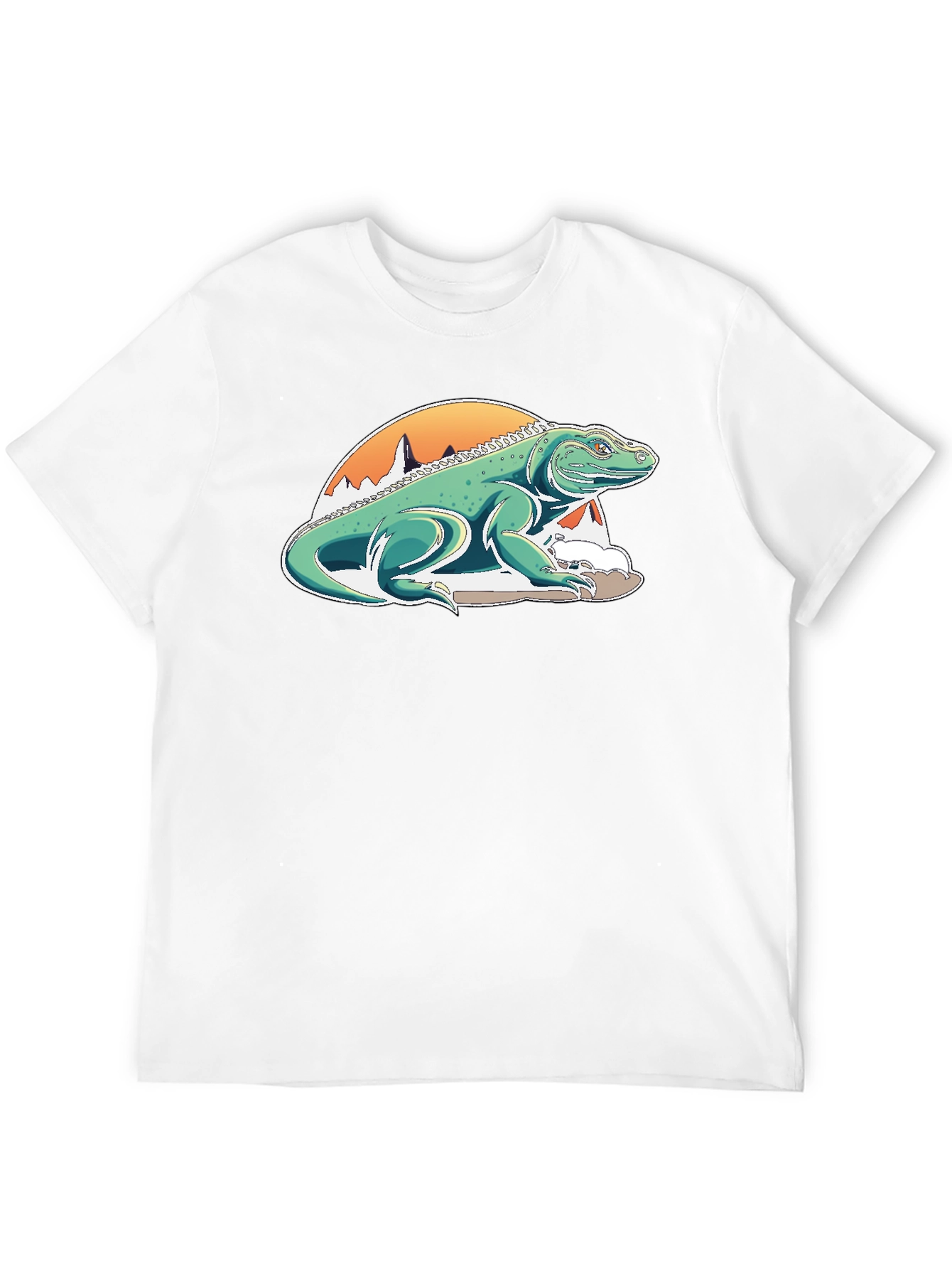 Komodo Dragon Graphic Tee - Unique Mountain Design