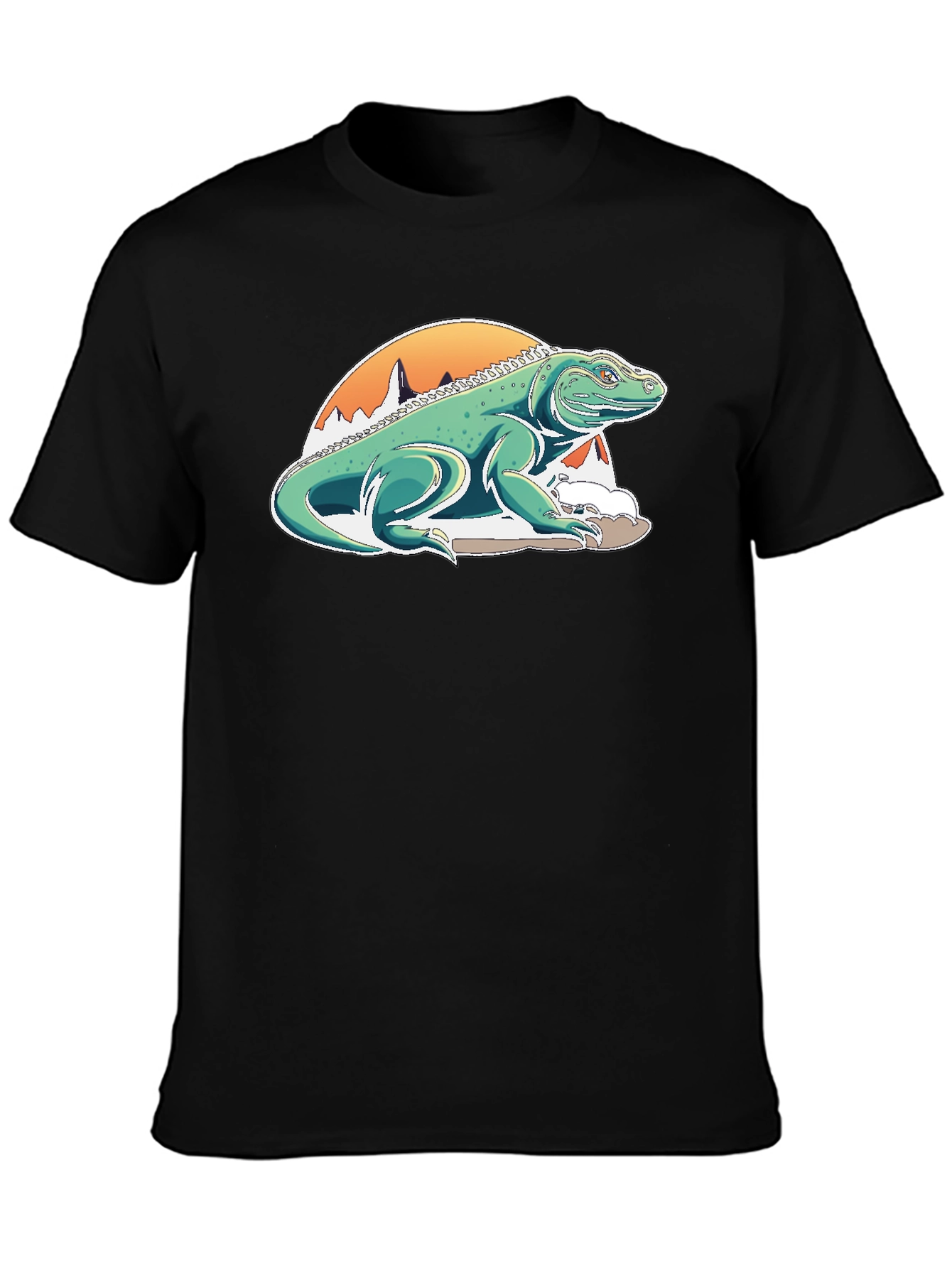 Komodo Dragon Graphic Tee - Unique Mountain Design