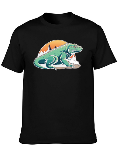 Komodo Dragon Graphic Tee - Unique Mountain Design