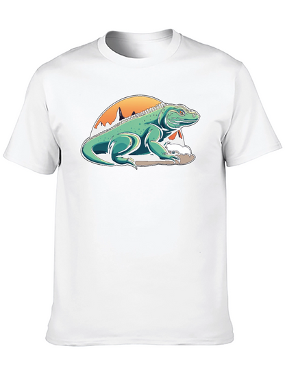 Komodo Dragon Graphic Tee - Unique Mountain Design