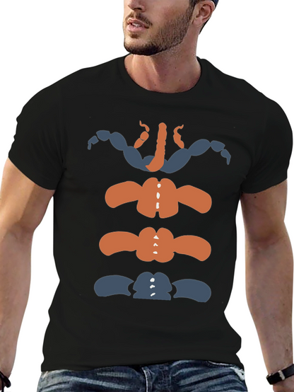 Novelty Bodybuilding Skeleton Graphic T-Shirt