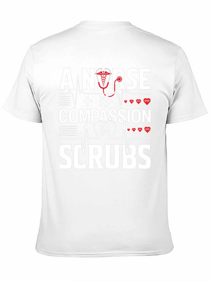 Nurse Compassion in Scrubs Graphic T-Shirt